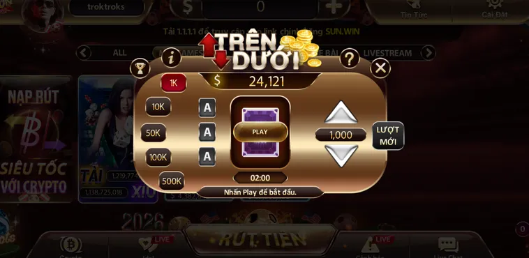 Bùng Nổ Cảm Xúc Cùng Minigame Trên Dưới Tại SunWin Đẳng Cấp