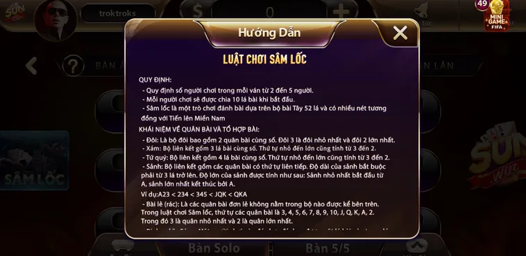 Thử Thách Bản Lĩnh Với Sâm Lốc Tại SunWin Đẳng Cấp Đỉnh Cao