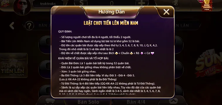 Chinh Phục Đỉnh Cao Tiến Lên Miền Nam Tại SunWin Với Những Ván Bài Đẳng Cấp