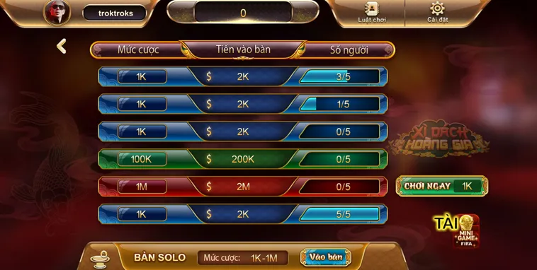 Xì Dách Hoàng Gia Tại SunWin Sân Chơi Bài Đỉnh Cao Cho Cộng Đồng Game Thủ